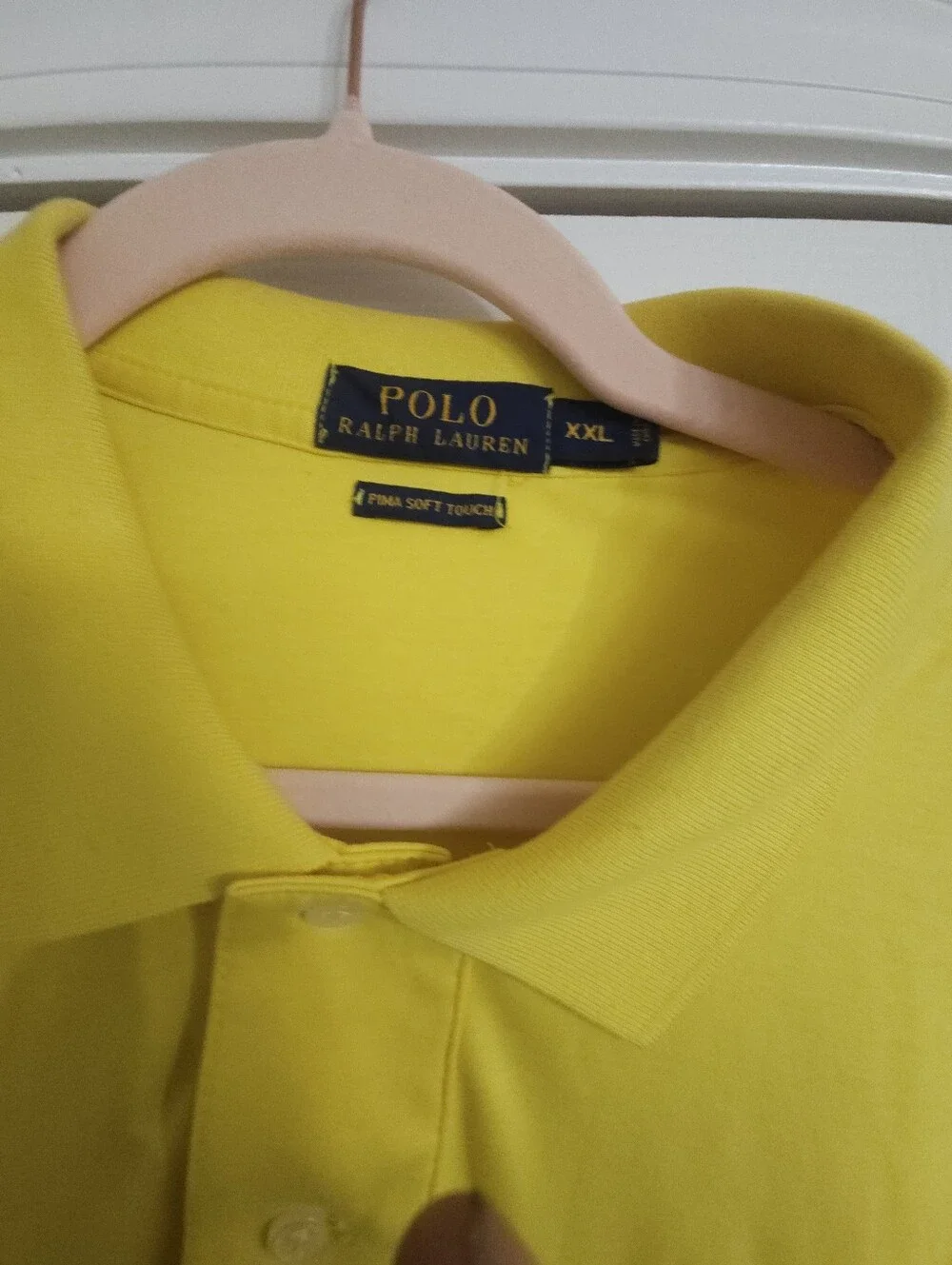 Ralph Lauren Yellow Men’s Polo Shirt with Pony Logo